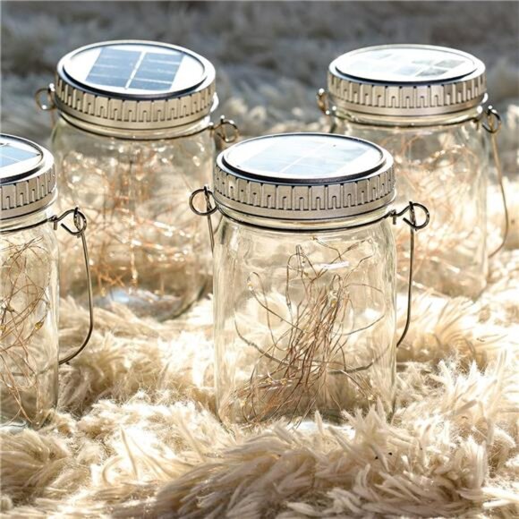 12 Pack Christmas Decorations Solar Lanterns Outdoor Waterproof Upgraded Lights - Picture 6 of 7